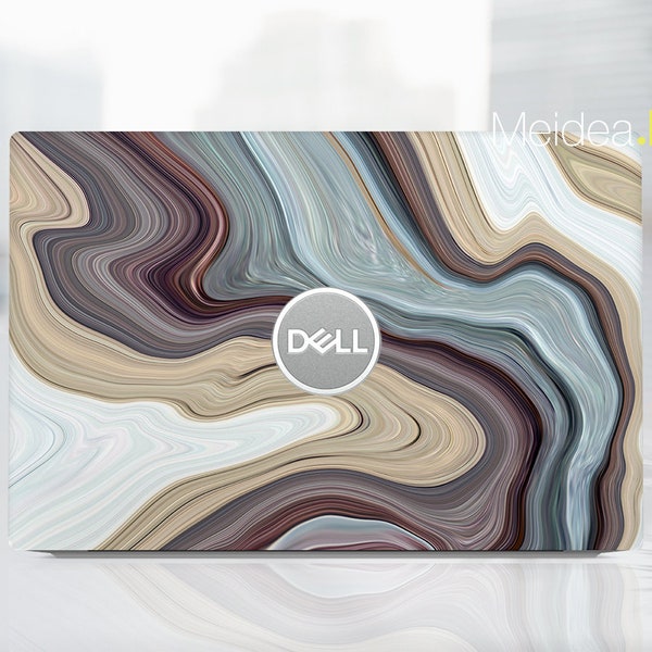 Dell Laptop Cover Latitude 3420  White  Marble Texture Gift For Women For Xps Latitude Inspiron Vostro Alienware Precision