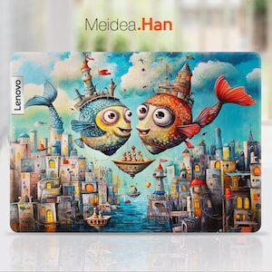 Lenovo Thinkpad T14 Gen 4 Ultra-Thin Skin Art Gift Colorful Cartoon Abstract Design for Lenovo Slim Legion Ideapad Yoga Thinkbook Thinkpad