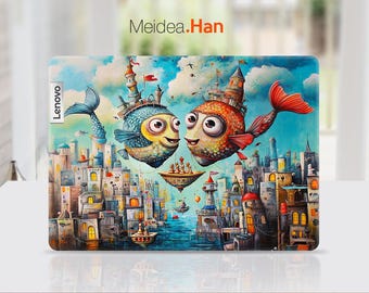 Lenovo Thinkpad T14 Gen 4 Ultra-Thin Skin Art Gift Colorful Cartoon Abstract Design for Lenovo Slim Legion Ideapad Yoga Thinkbook Thinkpad