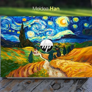 Hp Laptop Skin Personalisiert Anpassbare Abstrakte Kunst Ölgemälde Muster Vinyl Aufkleber für Spectre Envy Pavilion Victus Omen Elite Probook