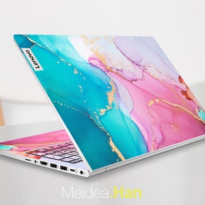 Lenovo Yoga Skin Laptop Decals Personalized Gift Watercolor Painting Vinyl Sticker for Lenovo Slim Legion Ideapad Yoga Thinkbook Thinkpad