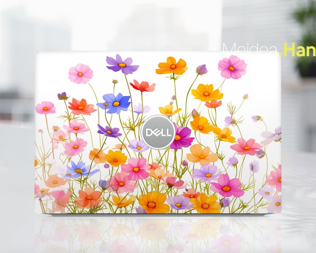 Dell G15 Laptop Skin Personalized Sticker Custom Decal Colorful Flower ...