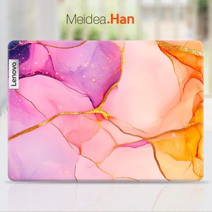 Lenovo Yoga 7 2-in-1 14 Laptop Skins Custom Decals Personalization Gift Art Marble Design for Legion Yoga Thinkpad Thinkbook Ideapad Series