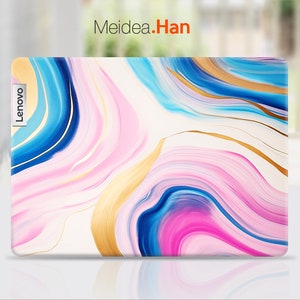 Laptop Skin Protect Lenovo Vinyl Decals Customizable Personalised  Colorful Marble Texture For Legion Yoga Slim Thinkpad Thinkbook Ideapad