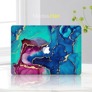 Macbook Protector Apple Laptop Skin Personalized customizable colored marble Vinyl Sticker Decal for Mac Stylish Vinyl Wrap Sticker
