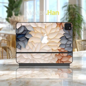 Apple Magic Keyboard Stickers Aesthetic Flower Pattern Gift for Mother for Magic Keyboard Smart Keyboard Folio Magic Keyboard Folio