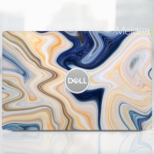 Dell Laptop Skin Inspiron 15 Personalizowany Dostosowywalny Biały Marmur Tekstura Winylu Prezent Dla Kobiet Dla XPs Latitude Inspiron Vostro Precision