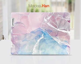Lenovo Thinkpad Cover Skin Decals Gepersonaliseerd cadeau Kleurrijke marmeren vinylsticker voor Lenovo Slim Legion Ideapad Yoga Thinkbook Thinkpad