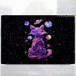 Laptop Skin Dell Personalize Decal Customizable Artistic Cat Pattern Vinyl Gift For Her For Xps Latitude Inspiron Vostro Alienware Precision