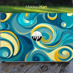 Computer Accessories Laptop Skin Hp 14-Cf Sticker Personalized Gift Thread Art Design for Spectre Envy Pavilion Victus Omen Elite Probook