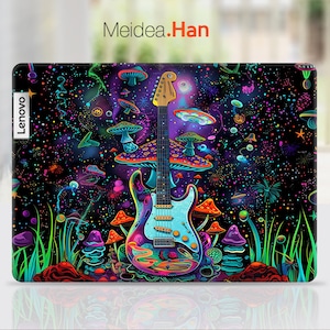 Lenovo Yoga Skin Custom Decals Personalized Gift Electric Guitar Design Vinyl Sticker for Lenovo Slim Legion Ideapad Yoga Thinkbook Thinkpad