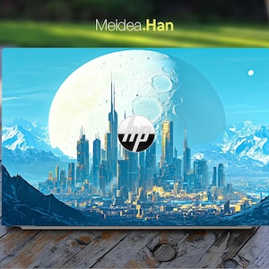Hp Omnibook X Laptop 14-Fe0 Skin Laptop Personalized Sticker Sky High-Rise Design Vinyl for Spectre Envy Pavilion Victus Omen Elite Probook