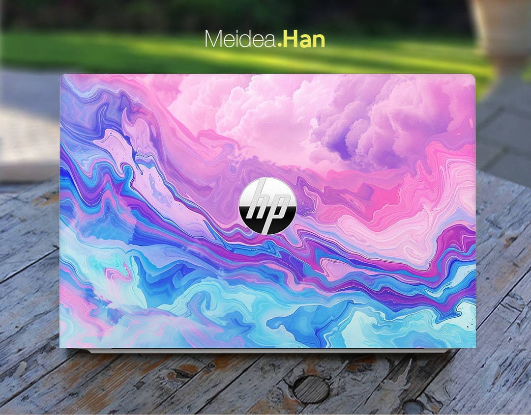 Custom Laptop Skins for Hp, Personalized Customizable Romantic Clouds ...