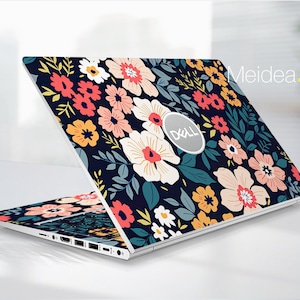 Dell Xps Skin 14 Plus Personalized Customizable Flowers Fine Art Red Vinyl Gift For Women For Xps Latitude Inspiron Vostro Precision