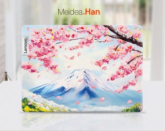 Pegatina de vinilo personalizada para portátil Lenovo Yoga 9 14, diseño de montaña nevada, para Lenovo Slim Legion, Ideapad, Yoga, Thinkbook y Thinkpad.