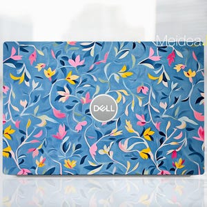 Custom Laptop Skin Dell Pro 14 PC14250 Decals Gift for Girl Abstract Plant Design Pattern for Xps Latitude Inspiron Alienware Precison