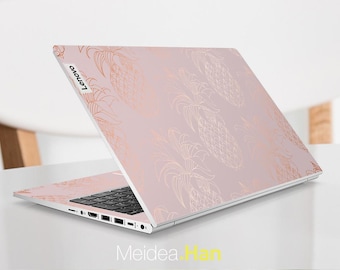 Yoga 7a 2-in-1 14 Gen 11 Custom Sticker Hellfarbige Linie Ananas Design Vinyl-Aufkleber für Slim Legion ideale Pad Yoga Thinkbook Thinkpad