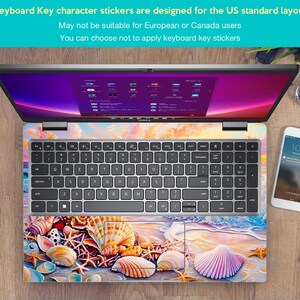 Laptopbeschermfolie Lenovo Yoga 9 2-in-1 sticker cadeau kunst fantasie kust shell ontwerp voor Lenovo Slim Legion Ideapad Thinkbook Thinkpad afbeelding 4