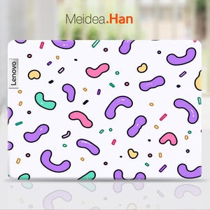 Laptop Skin Protect Lenovo Decal Custom Sticker Personalised Cute Simple Line Drawing Design for Legion Yoga Slim Thinkpad Thinkbook Ideapad