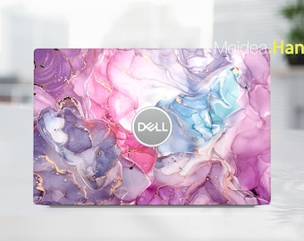 Vinyle de peinture en marbre coloré personnalisable pour ordinateur portable Dell Latitude pour XPS Latitude Inspiron Vostro Precision