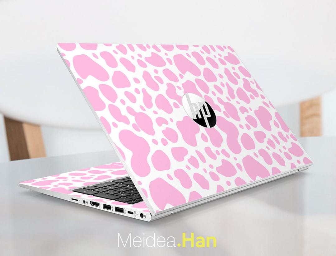 Hp Omnibook 16inch Laptop Stickers Offer Personalized Pink Cow Print ...