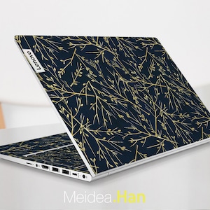 Lenovo Laptop Skin Ideapad 5 15 Personalized Customizable Black Paintings Vinyl Gifts For Her For Lenovo Slim Legion Yoga Ideapad Thinkbook