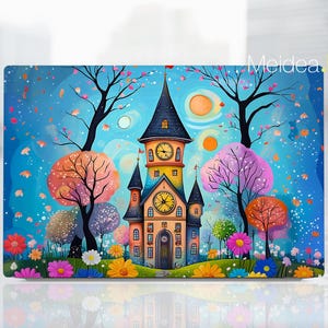 Personalizado Laptop Skin Proteger Dell Decalque de Vinil Presente de Halloween Arte Sticekr Desenho Animado Design Abstrato Para Xps Latitude Inspiron Alienware Precisão
