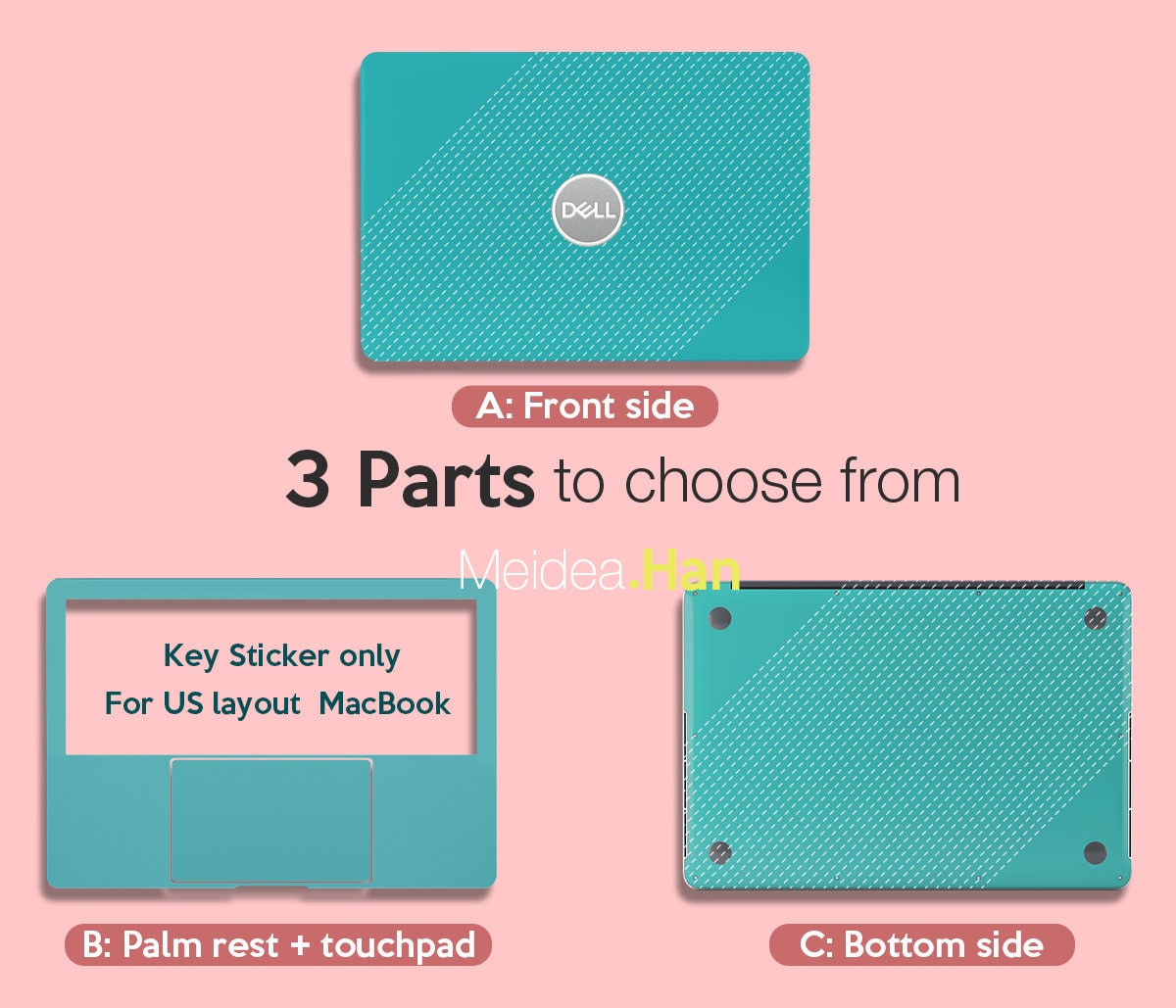 MacBook Accessories Personalization Gift Art Plant Design Mac Pro ...