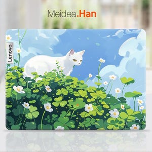 Lenovo Yoga 9 2-in-1 14IMH9 Skin Custom Decal Cold Cat Cartoon Design Vinyl Sticker for Lenovo Slim Legion Ideapad Yoga Thinkbook Thinkpad
