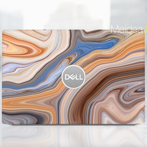 Dell Laptop Skin Inspiron 15  Personalized Customizable Yellow  Marble  Gift For Women For Xps Latitude Inspiron Vostro Alienware Precision