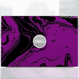 Personalized Gift Dell 13Inch Skin Unique Design Purple Marble Texture Custom Sticker Vinyl Decal for Xps Latitude Inspiron Vostro Precision