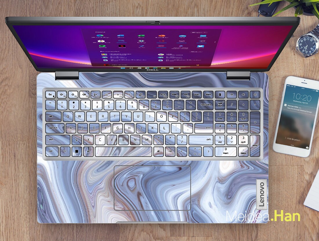 Thinkpad Custom Frame Mod Lenovo Ideapad Skin Flex 5 14 Personalized Customizable Vinyl White ...