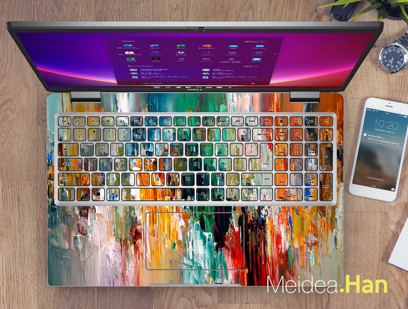 Custom Laptop Skin Dell Precision Decals Personalized Color Design ...