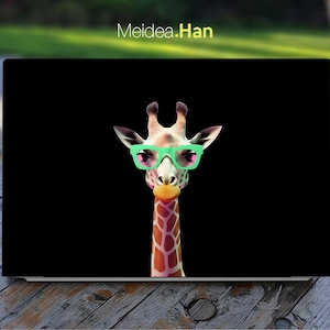 Laptop Skin Protect Hp Accessories Vinyl Decals Design Pink Cartoon Deer Image Pattern  For Spectre Envy Pavilion Victus Omen Elite Probook