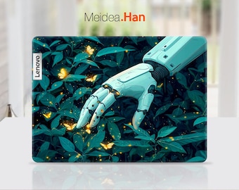 Lenovo Laptop Skins Custom Decal Gift for Mom Robotic Hand Art Design Vinyl Sticker for Lenovo Slim Legion Ideapad Yoga Thinkbook Thinkpad