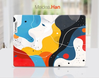 Laptop Skin Lenovo Decal Personalized Abstract Aatercolor Art Painting Vinyl Sticker for Lenovo Slim Legion Ideapad Yoga Thinkbook Thinkpad