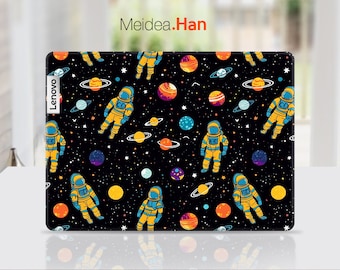 Laptop Film Cover Lenovo Notepad Skin Vinyl Aufkleber Anpassbare Personalisierung Astronaut Cartoon Designs für Yoga Legion Thinkpad Thinkbook