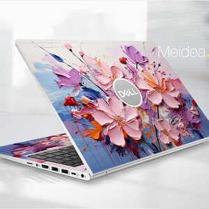 Dell Laptop Skins Gifts for Mom Personalization Gifts Aesthetic Abstract Pink Painting for Xps Alienware Latitude Inspiron Precison Vostro zdjęcie 5