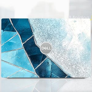 Dell Laptop Skin Dell Latitude 5520 Decal Personalized Gift Customizable Sticker Blue Art Design for Xps Latitude Inspiron Vostro Precision