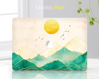 Macbook Accessories Top Sticker Thanksgiving Gift Sunrise Art Design Decal for Mac Stylish Macbook Decal Macbook Protector Apple Laptop Skin