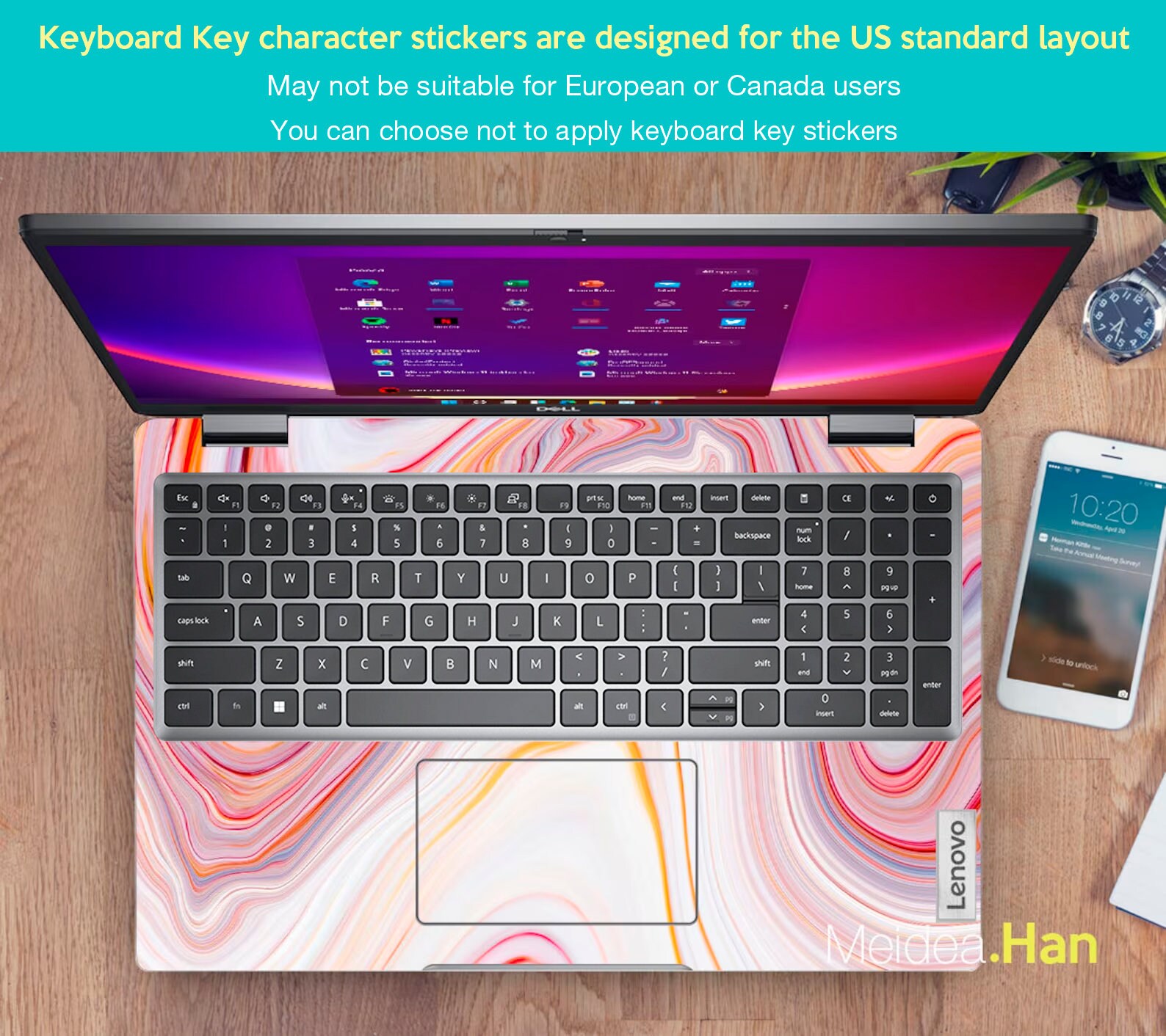 Lenovo Laptop Skins Thinkpad E15 Personalized Customizable Pink Vinyl ...