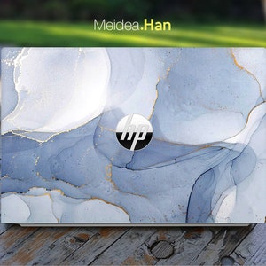 Hp Elitebook Laptop Skin personalisiert Anpassbarer Marmor Texture Vinyl Sticker für Spectre Envy Pavilion Victus Omen Elite Probook