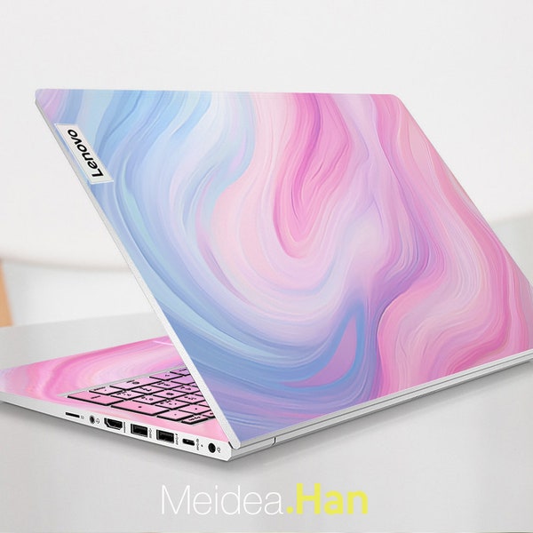 Laptop Skins Lenovo Yoga Accessories Customization Design Vinyl Decals Marble Texture For Legion Yoga Slim Thinkpad Thinkbook Ideapad Series
