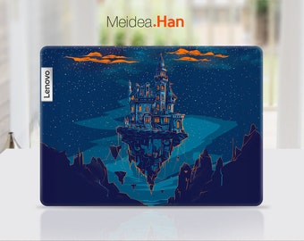 Pegatinas personalizadas para portátiles Lenovo Yoga, calcomanías de personalización, diseño de castillo misterioso para Slim Legion Yoga Thinkbook Ideapad Thinkpad
