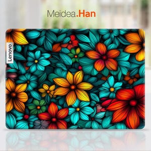 Lenovo-accessoires Laptophoezen Aangepaste sticker Vinylsticker Leuke unieke bloem Ontwerpstijl voor Legion Yoga Thinkpad Thinkbook Ideapad-serie
