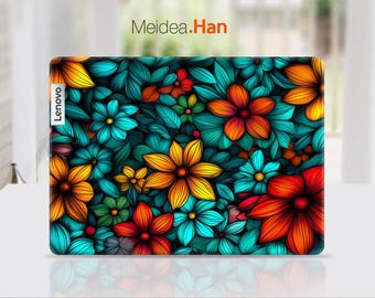 Lenovo Accessories Laptop Skins Custom Sticker Vinyl Decal Cute Unique Flower Design Style for Legion Yoga Thinkpad Thinkbook Ideapad Series