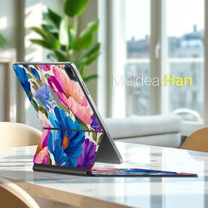 Magic Keyboard Skin Smart Folio Tablet Custom Flower Pattern Gift for Magic Keyboard Smart Keyboard Skin Smart Folio Magic Keyboard Decal