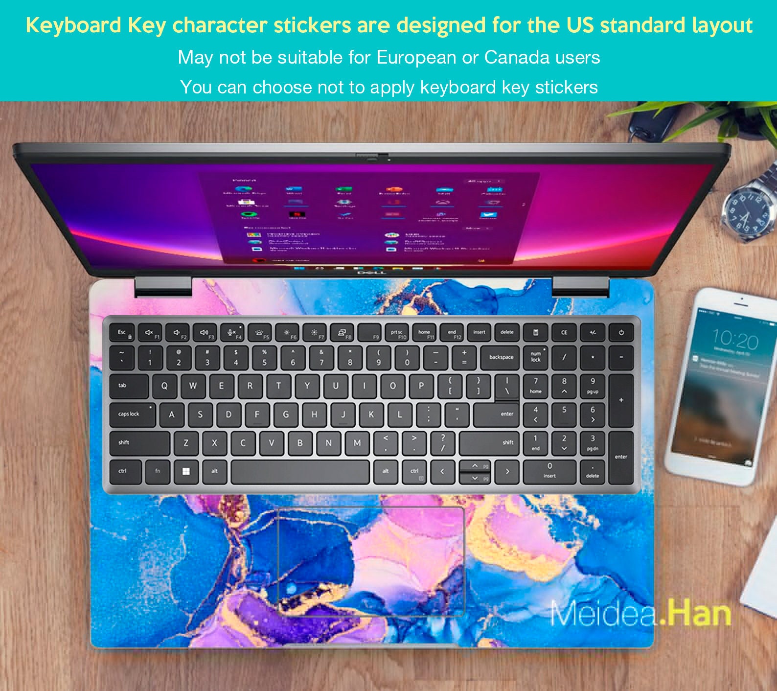 Hp Laptop Elitebook 840 G7 Skin Personalized Customizable Watercolor ...