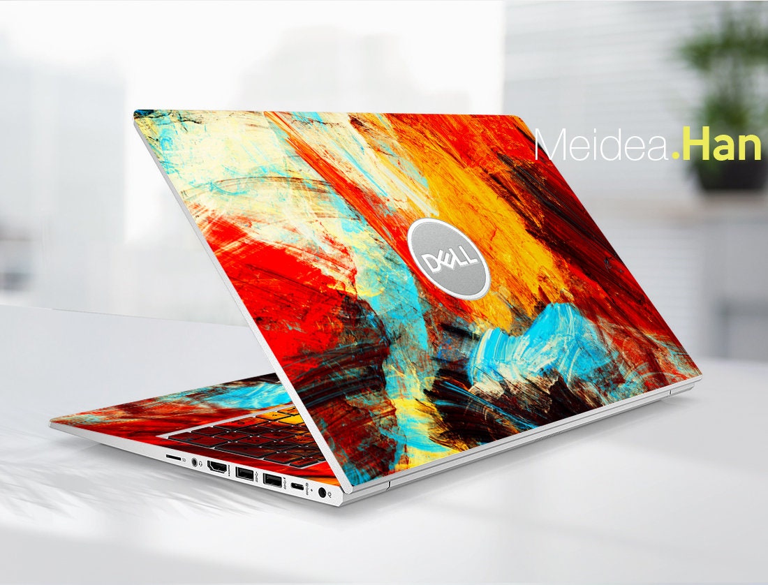 Dell Laptop Skin Inspiron 14 Personalized Customizable Red Marble Vinyl Gifts For Her For Xps Latitude Inspiron Vostro Alienware Precision
