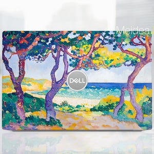 Dell Laptop Lid 5540 Skin Personalized Gift Abstract Oil Painting Design Vinyl Sticker for XPS Latitude Inspiron Vostro Alienware Precision